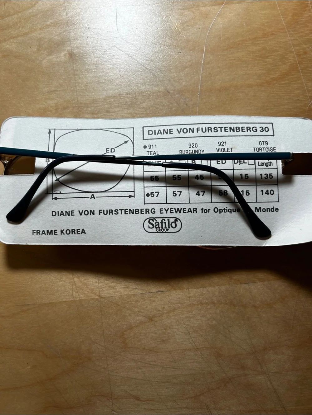 Diane von Furstenberg glasses